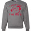Red Santa I Do it for the Hos Merry Christmas Unisex Crewneck Graphic Sweatshirt