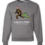 Squatching Through the Snow Bigfoot Merry Christmas Unisex Crewneck Graphic Sweatshirt