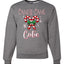 Candy Cane Cutie  Merry Christmas Unisex Crewneck Graphic Sweatshirt