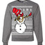 Dabbing Snowman Merry Ugly Christmas Sweater Unisex Crewneck Graphic Sweatshirt
