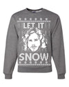 Let It Snow Jon Snow Digital Merry Ugly Christmas Sweater Unisex Crewneck Graphic Sweatshirt