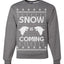 Snow is Coming GoT Stark Merry Ugly Christmas Sweater Unisex Crewneck Graphic Sweatshirt