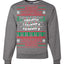 Merry Christmas Alphabet A-Z Christmas lights  Ugly Christmas Sweater Unisex Crewneck Graphic Sweatshirt