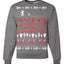 Stranger Merry Christmas Upside Down Bikes  Ugly Christmas Sweater Unisex Crewneck Graphic Sweatshirt