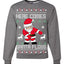 Here Comes Santa Floss Funny Dance Moves Merry Ugly Christmas Sweater Unisex Crewneck Graphic Sweatshirt