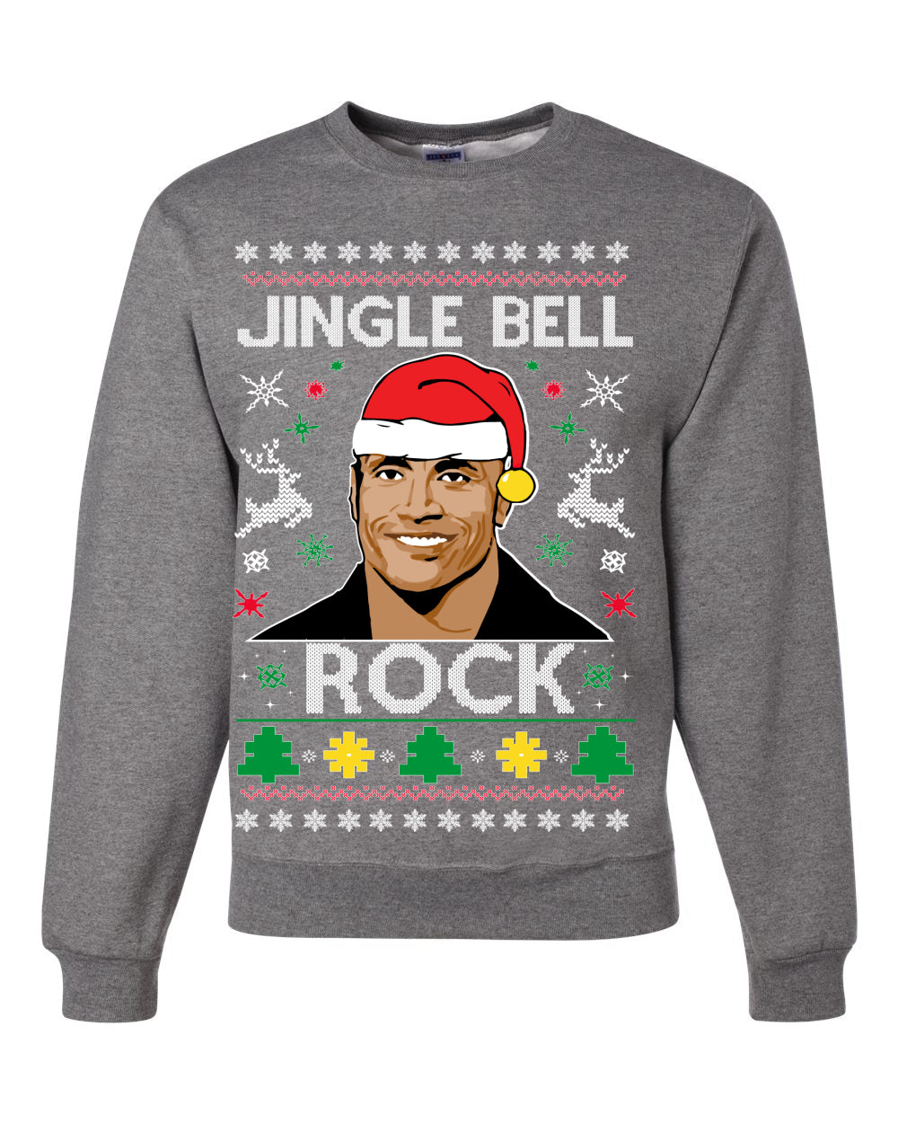 Jingle Bell Rock Ugly Christmas Sweater Unisex Crewneck Sweatshirt