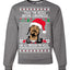 Twas The Nizzle Before Chrismizzle And All Through The Wizzle White  Ugly Christmas Sweater Unisex Crewneck Graphic Sweatshirt