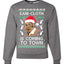 Sani Cloth is Coming to Town Merry Ugly Christmas Sweater Unisex Crewneck Graphic Sweatshirt