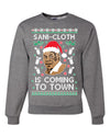 Sani Cloth is Coming to Town Mike Tyson Merry Ugly Christmas Sweater Unisex Crewneck Graphic Sweatshirt