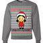 Red Light Green Light Ugly Christmas Sweater Unisex Crewneck Graphic Sweatshirt