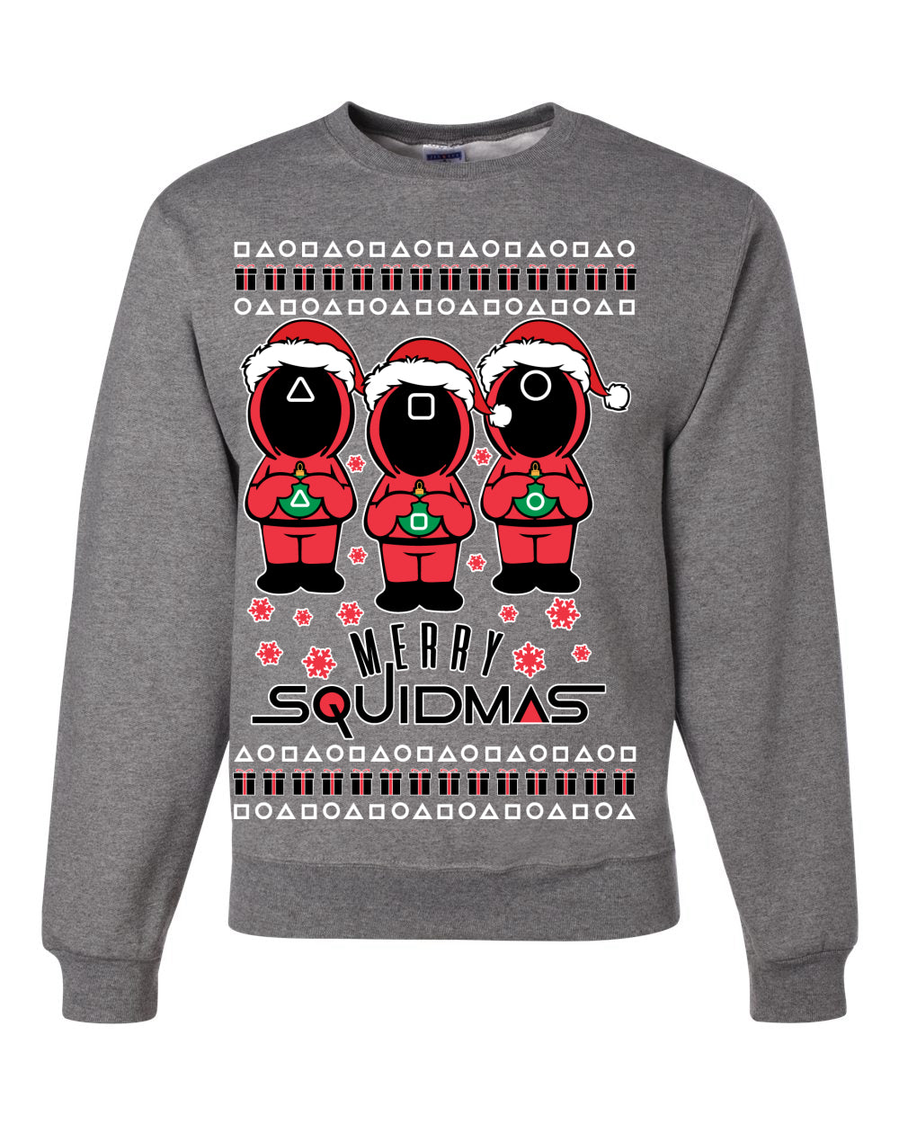 Merry Squidmas Ugly Christmas Sweater Unisex Crewneck Sweatshirt