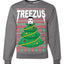 Treezus Ye Funny Xmas Ugly Christmas Sweater Unisex Crewneck Graphic Sweatshirt