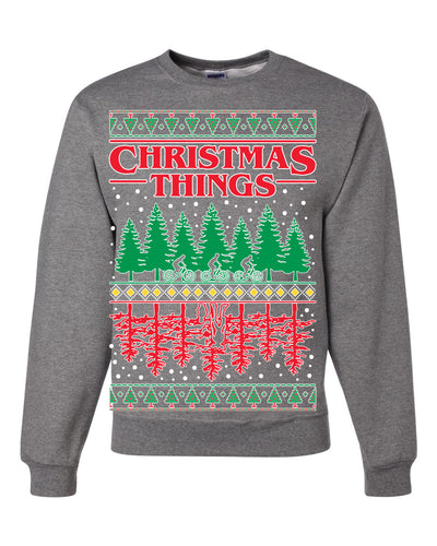 Christmas Things Parody Ugly Christmas Sweater Unisex Crewneck Graphic Sweatshirt