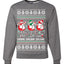 Holiday Spirits Drink Drank Drunk Snowmen Ugly Christmas Sweater Unisex Crewneck Sweatshirt