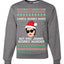 Santa Works Hard But Kris Jenner Works Harder  Ugly Christmas Sweater Unisex Crewneck Sweatshirt
