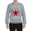 Merry Christmas Collage of Flower, Phone, Camera, and Compass Ugly Christmas Sweater Unisex Crewneck Graphic Sweatshirt