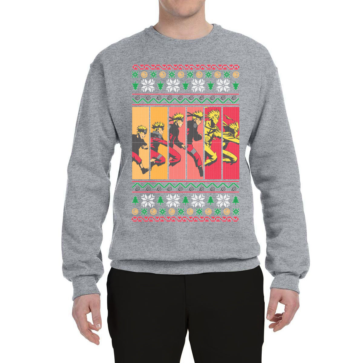 Anime Comic Cartoon Ugly Christmas Sweater Unisex Crewneck Graphic Sweatshirt