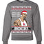 Funny The Rock Jingle Bell Rock Johnson  Ugly Christmas Sweater Unisex Crewneck Sweatshirt
