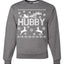 Christmas Hubby Love Merry Ugly Christmas Sweater Unisex Crewneck Graphic Sweatshirt