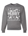 Christmas Hubby Love Merry Ugly Christmas Sweater Unisex Crewneck Graphic Sweatshirt