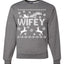 Christmas Wifey Love Merry Ugly Christmas Sweater Unisex Crewneck Graphic Sweatshirt