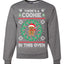 Theres a Cookie in This Oven Pregnancy Announcement Merry Ugly Christmas Sweater Unisex Crewneck Graphic Sweatshirt