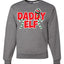 Daddy Elf Red Candy Cane Logo Merry Christmas Unisex Crewneck Graphic Sweatshirt