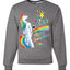 Unicorn Pissing Rainbow Merry Ugly Christmas Sweater Unisex Crewneck Graphic Sweatshirt
