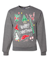 Harry Christmas Merry Ugly Christmas Sweater Unisex Crewneck Graphic Sweatshirt