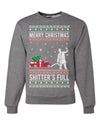 Merry Christmas Shitter's Full Christmas Vacation Merry Ugly Christmas Sweater Unisex Crewneck Graphic Sweatshirt