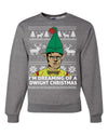 I'm Dreaming of a Dwight Christmas The Office Schrute Funny Ugly Christmas Sweater Unisex Crewneck Graphic Sweatshirt
