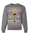 Fragile Leg Lamp Christmas Story Funny Xmas Merry Ugly Christmas Sweater Unisex Crewneck Graphic Sweatshirt