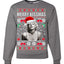 Merry Kissmas  Merry Ugly Christmas Sweater Unisex Crewneck Graphic Sweatshirt