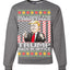 All I Want For Christmas is Trump Back In Office  Merry Ugly Christmas Sweater Unisex Crewneck Graphic Sweatshirt