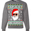 Original Hipster IPAs and Sleigh?!  Merry Ugly Christmas Sweater Unisex Crewneck Graphic Sweatshirt
