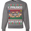 I Paused My Game To Be Here Merry Ugly Christmas Sweater Unisex Crewneck Graphic Sweatshirt
