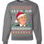 Let's Go Brandon Funny Santa Hat Ugly Christmas Sweater Unisex Crewneck Graphic Sweatshirt