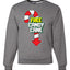 Free Candy Cane  Christmas Unisex Crewneck Graphic Sweatshirt