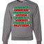 Drunken Reindeer Christmas Unisex Crewneck Graphic Sweatshirt