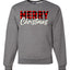Merry Christmas Buffalo Plaid Christmas Unisex Crewneck Graphic Sweatshirt