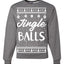 Jingle Balls Individual Couples Ugly Christmas Sweater Unisex Crewneck Graphic Sweatshirt