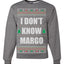 I Don't Know Margo Individual Couples Ugly Christmas Sweater Unisex Crewneck Graphic Sweatshirt