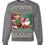 Slap Meme Award Show Parody Keep Santa's Name Out Your Mouth Ugly Christmas Sweater Unisex Crewneck Sweatshirt