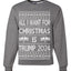 All I Want For Christmas is Trump 2024 Elections Ugly Christmas Sweater Unisex Crewneck Graphic Sweatshirt