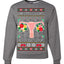 Christmas Lights & Reproductive Rights Ugly Christmas Sweater Unisex Crewneck Graphic Sweatshirt