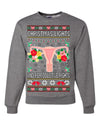 Christmas Lights & Reproductive Rights Ugly Christmas Sweater Unisex Crewneck Graphic Sweatshirt