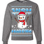 Snow Malone Snowman Face Tatoo Parody Ugly Christmas Sweater Unisex Crewneck Graphic Sweatshirt