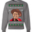 Shut Up Hippy It's Christmas Ugly Christmas Sweater Unisex Crewneck Sweatshirt