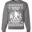 Santa Is Fake Bigfoot Is Real Ugly Christmas Sweater Unisex Crewneck Sweatshirt