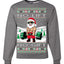 No Lift No Gift Fitness Workout Santa Ugly Christmas Sweater Unisex Crewneck Sweatshirt